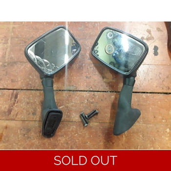 1985-91 Kawasaki EX500A ZX600 ZX1000A Ninja Mirrors 56001-1250 56001-1251 - Pair